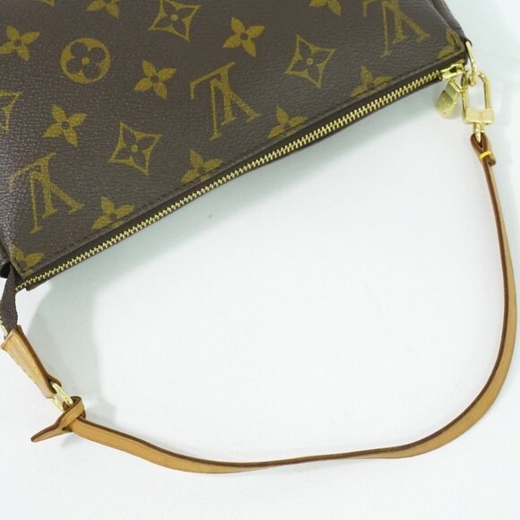 Louis Vuitton Pochette Accessoires M51980 Monogram Canvas Handbag Brown - Picture 4 of 10